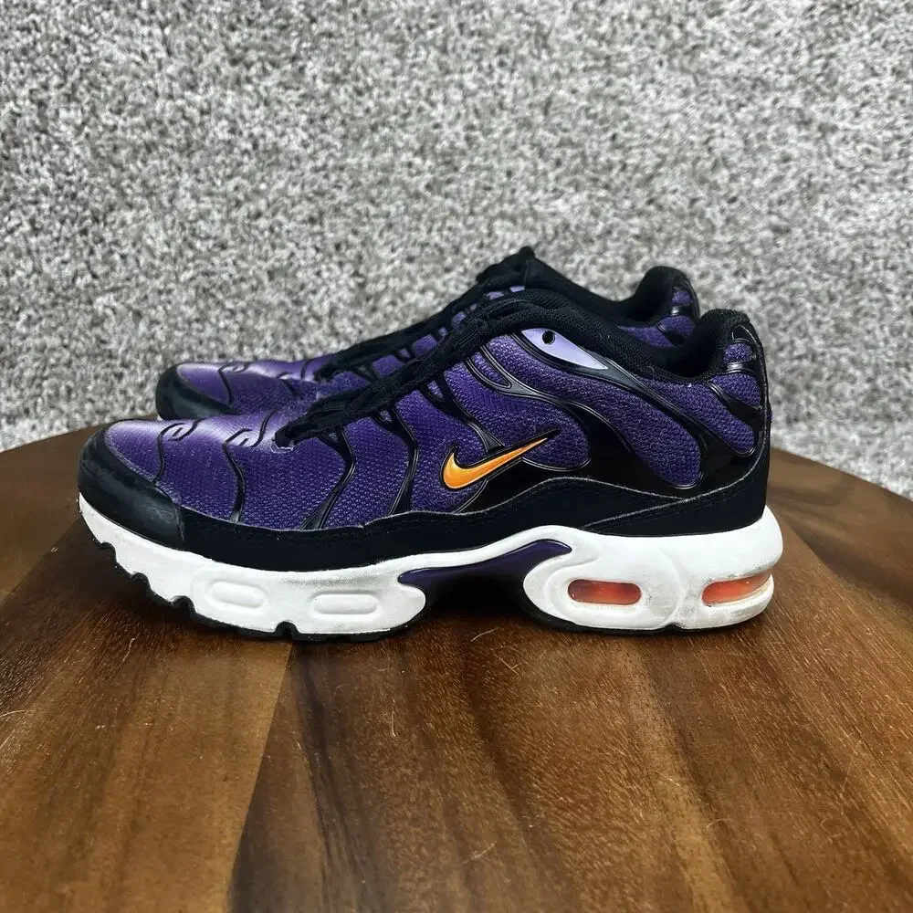 Nike Air Max Plus Running Shoes Youth 2.5Y Purple Black TN Tuned Air CD0610-024